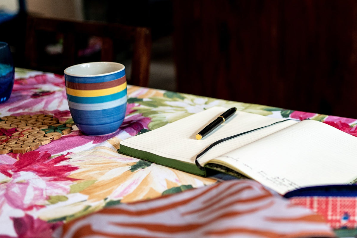 Stilstaan op vrijdag namiddag, al schrijvend